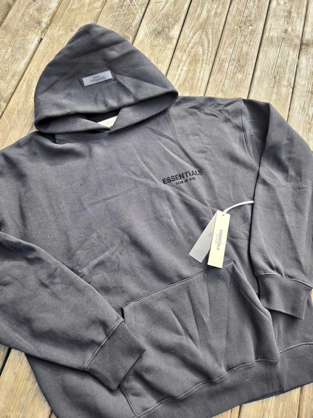 Fear of God Essentials Classic Fleece Hoodie Gray NWT